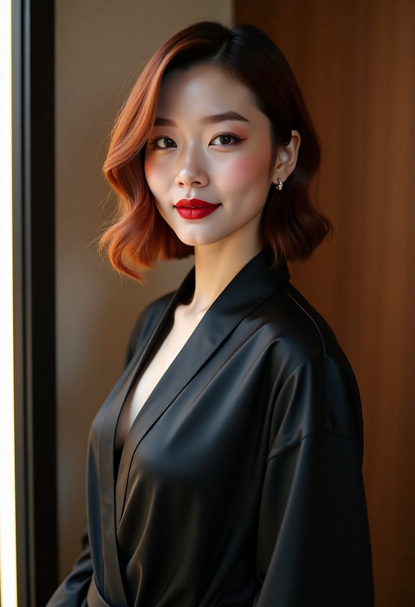 两位演员在海边长椅上交谈